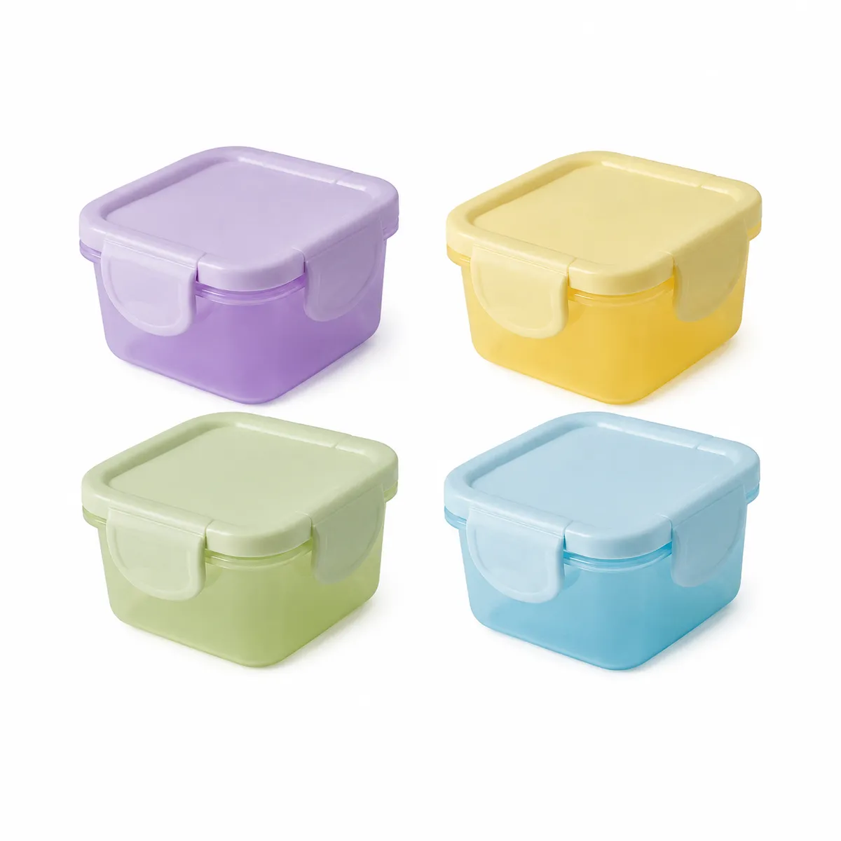 4 Pack Mini Airtight Food Storage Containers Set