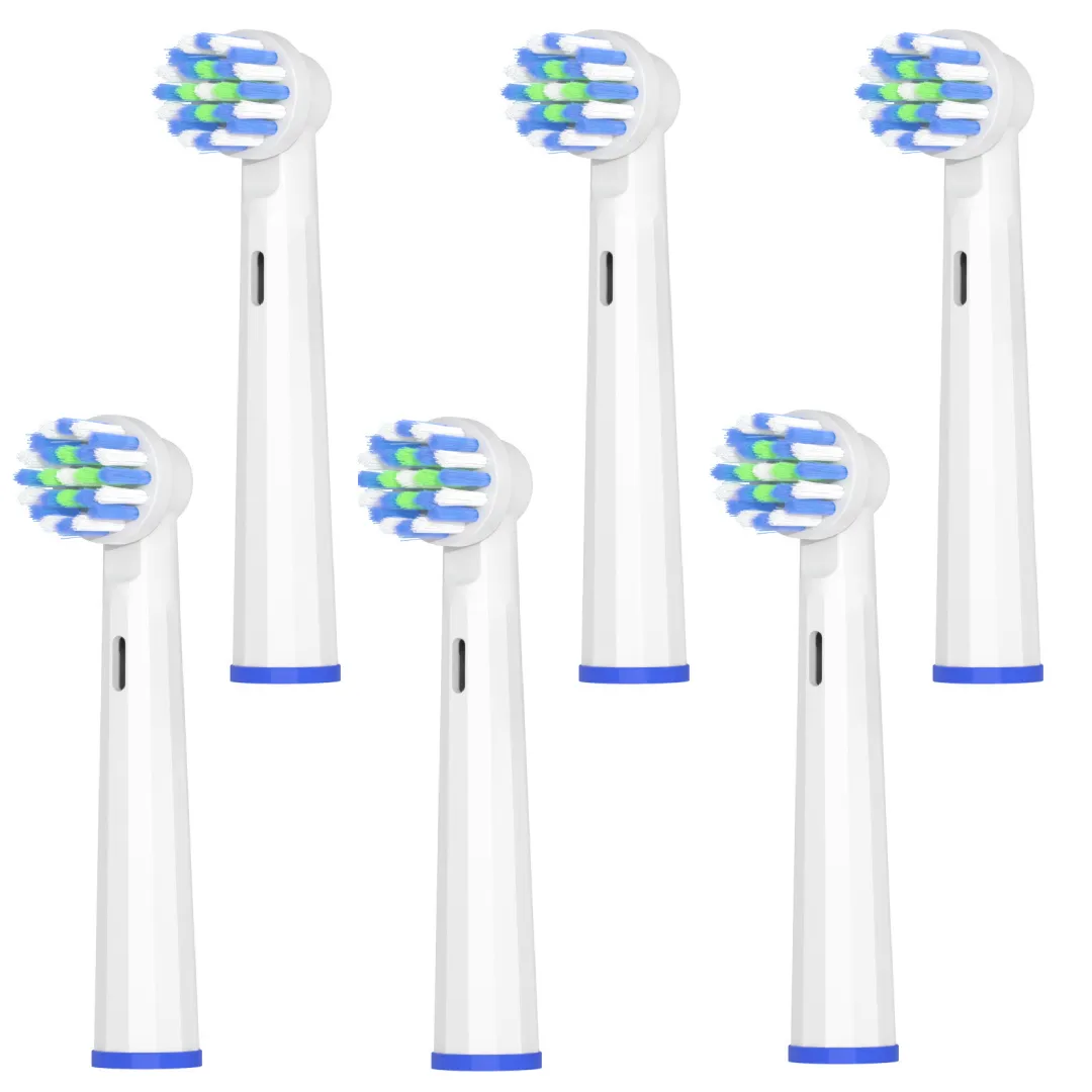 6 Pack Replacement Toothbrush Heads for Oral B Soft Dupont Bristles