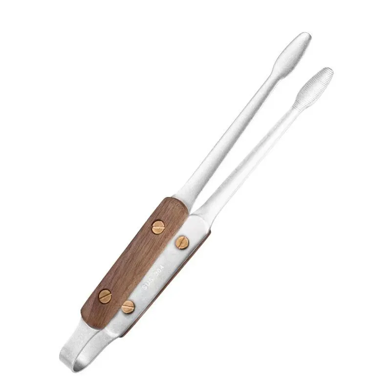 Stainless Steel BBQ Tongs for Easy Gripping and Cooking - 2 Pack