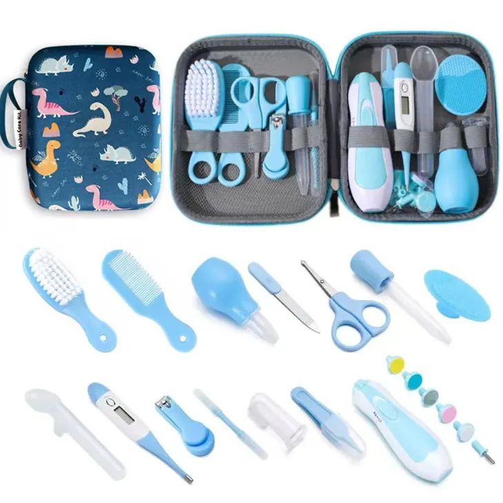 20-in-1 Baby Care Kit Newborn Nursery Grooming Kit - Blue