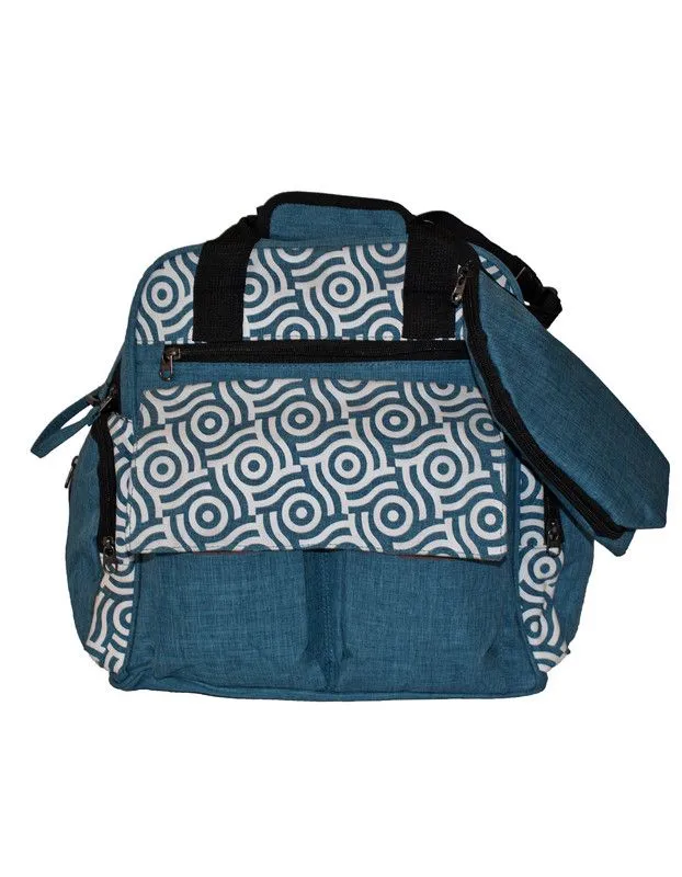 Fino KY010 Polyester Multi-Functional Diaper Backpack with Changing Pad - Blue