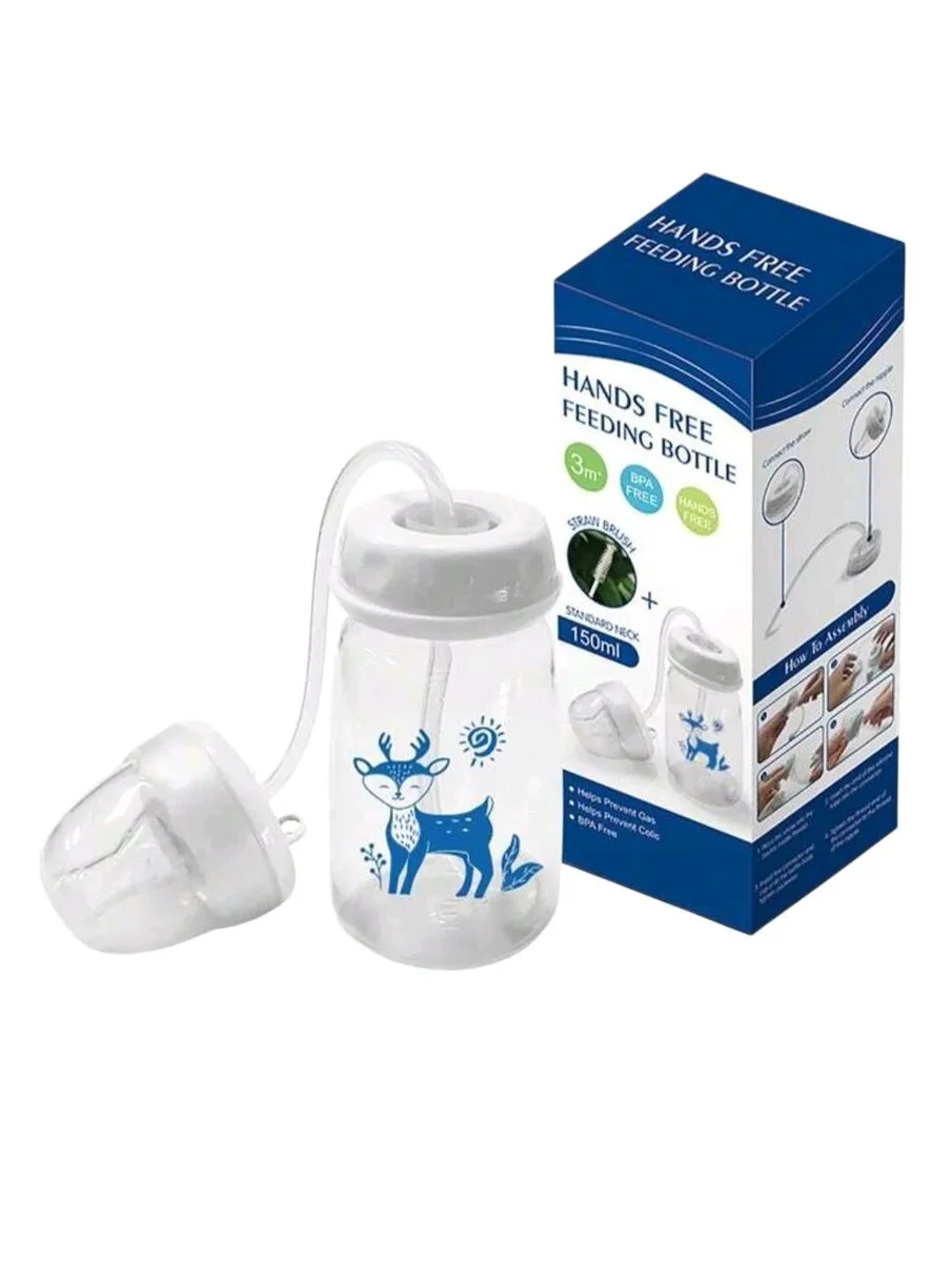 Baby Bottle Set with Straw Brush