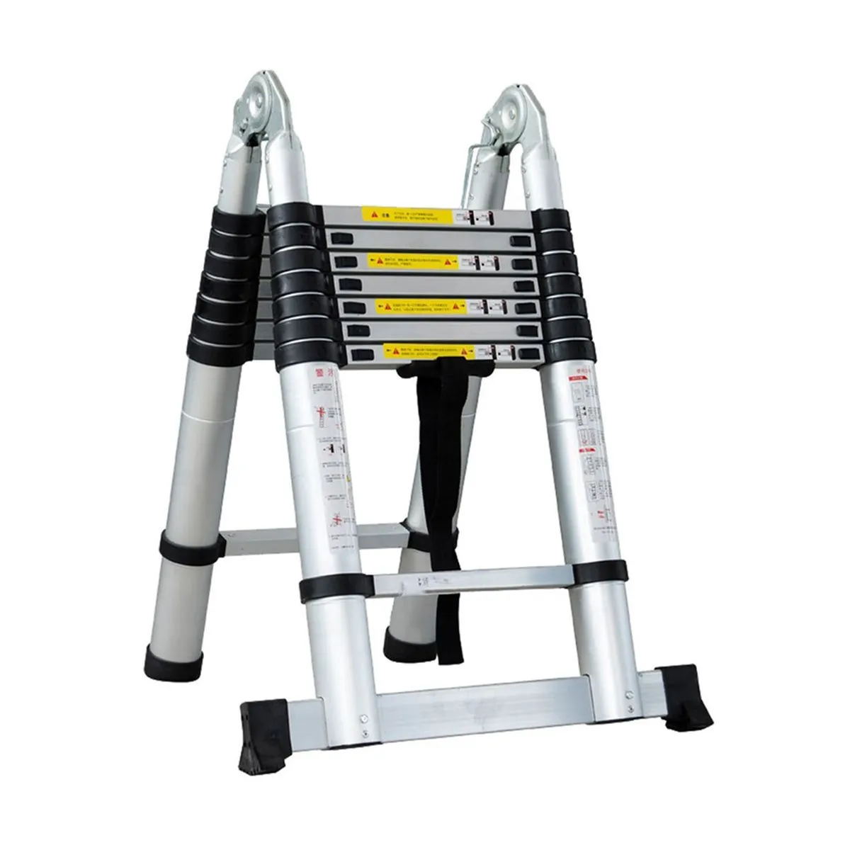 HOMEPOLA Multi-Purpose Folding Aluminium Telescopic Step Ladder - 4.4Meter