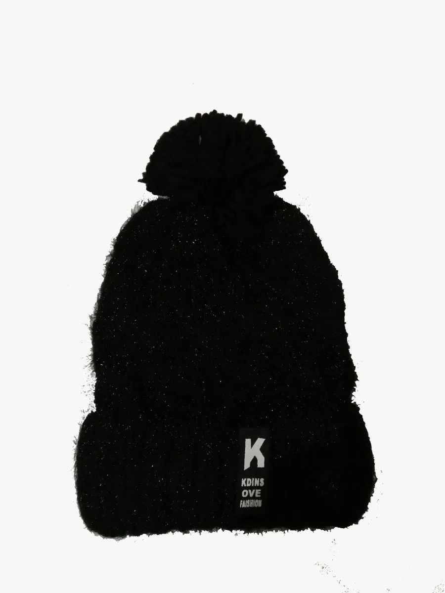 Fluffy Winter Hats with Fleece inside - Black