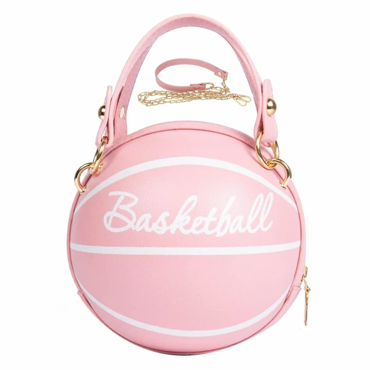 Women's Basketball Bag,Basketball Shaped Crossbody Bag Handbag