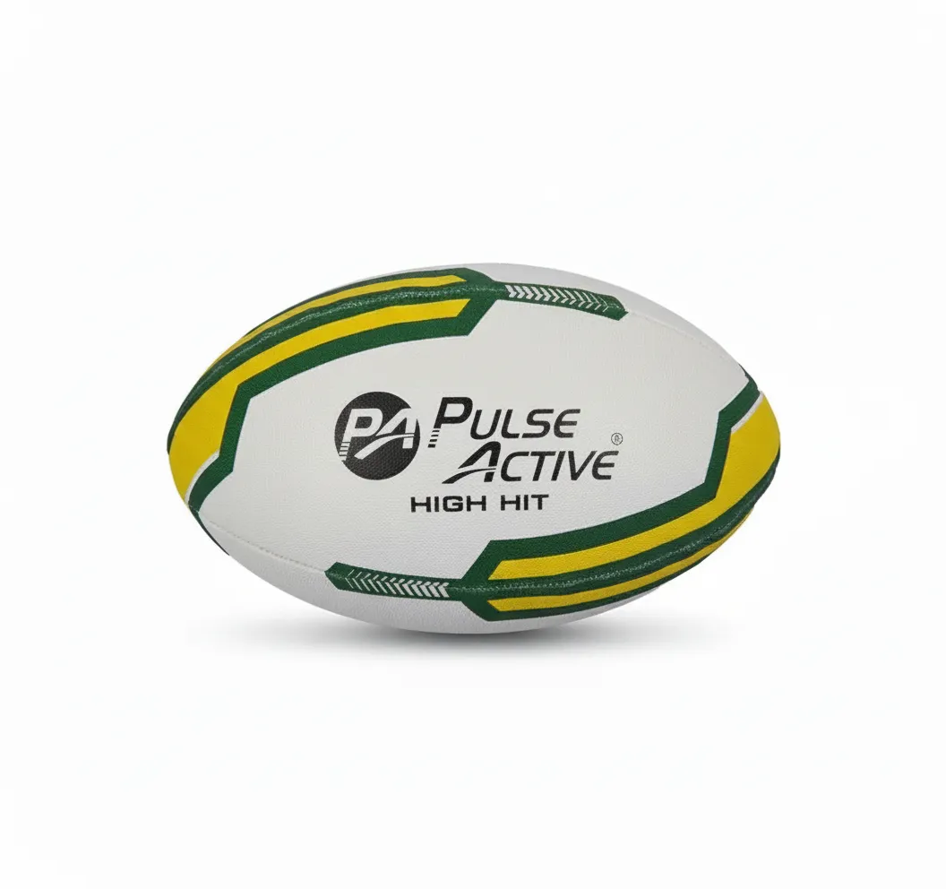 Pulse Active Size 5 Rugby Ball with Rubber Pimple Grip