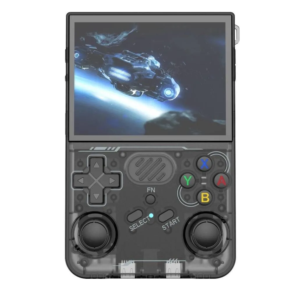 FUNKIDDY New ArKOS R36xx Linux System 3.5" IPS Screen Retro Handheld Video - black-64G15K  Games