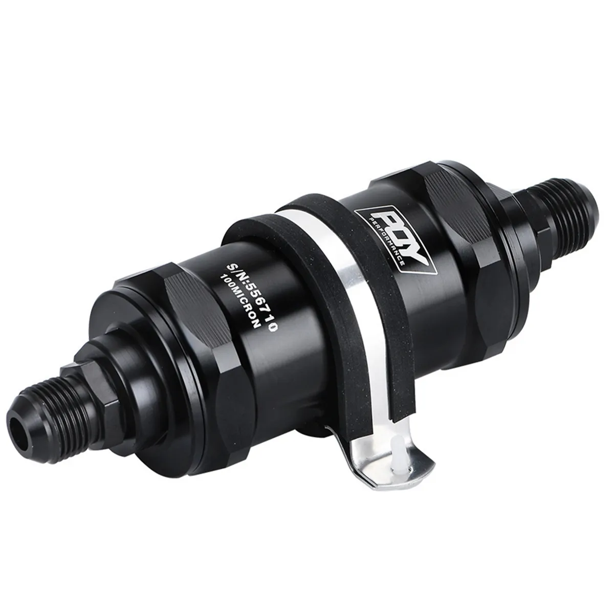 Universal Filter BLACK AN6 Inline Fuel Filter Daily Use