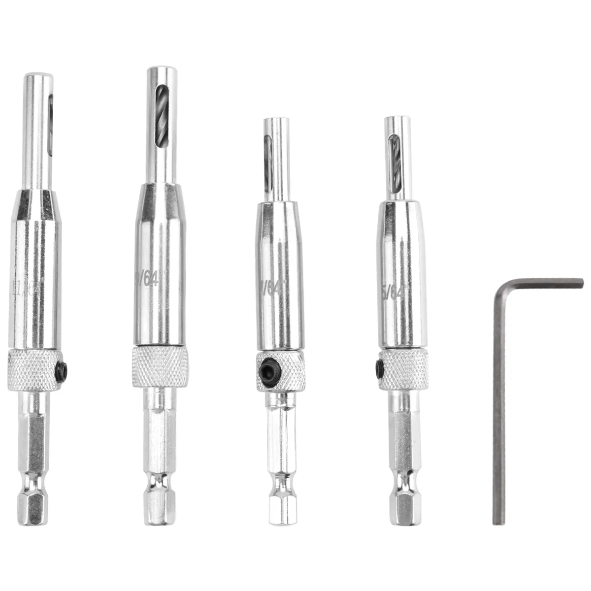 Center Drill Bit 5 PCS Hinge Set for Woodworking, Door Window