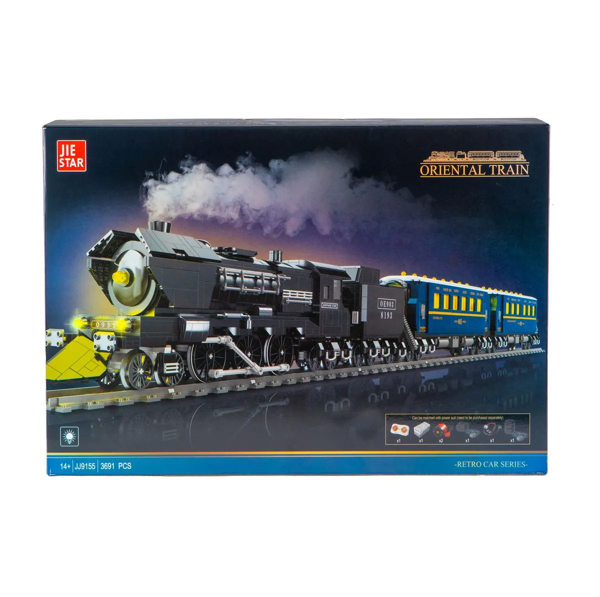 Jie Star Radio Control Oriental Express Train (3691 Pieces) 167cm Long