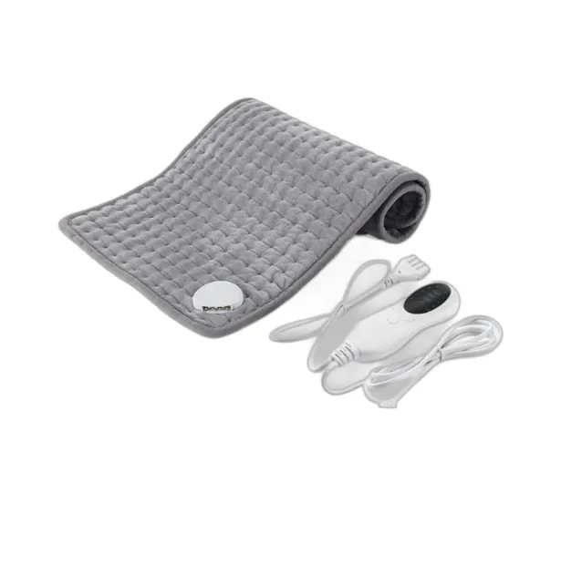 Electric Heating Pad, 10-setting Temperature Control, Grey