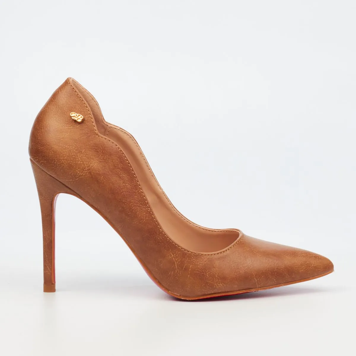 Miss Black Lola 58 Tan Women Faux Leather High Court