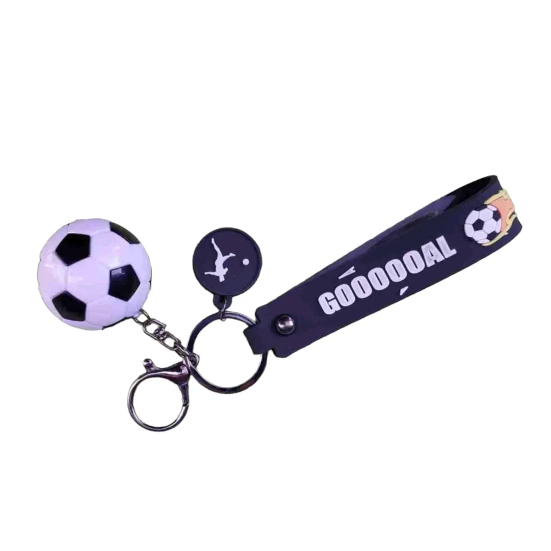 Soccer Charm Keychain - Keyring - Keyholder