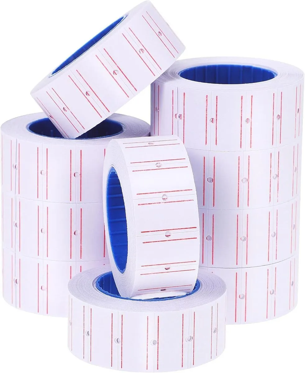10 Rolls Price Tag Labels Self-Adhesive Small Price Stickers for Retail
