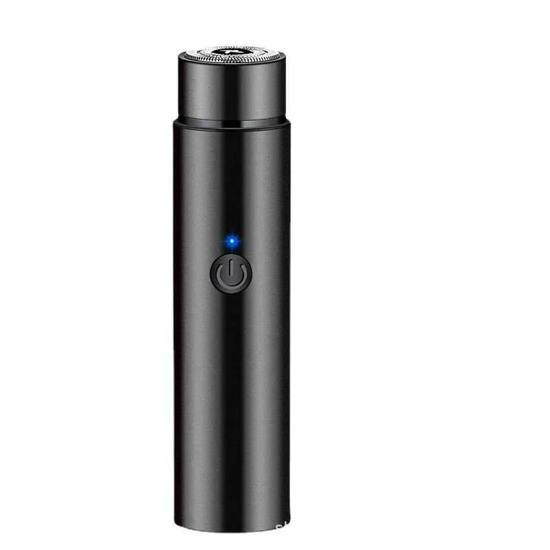 Electric Shaver, Men's Mini Travel Portable - black