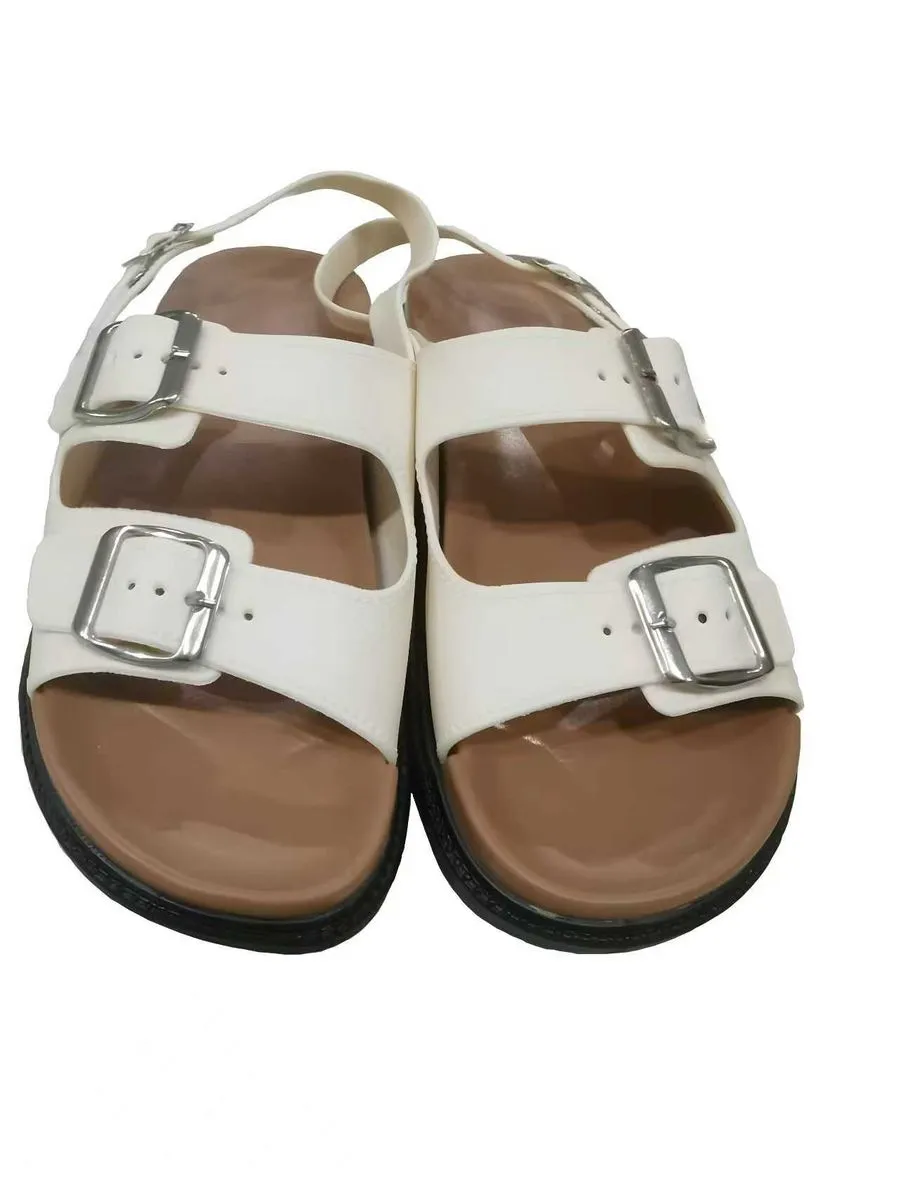 Slippers Beach Sandals Slides with Adjustable Buckle Straps