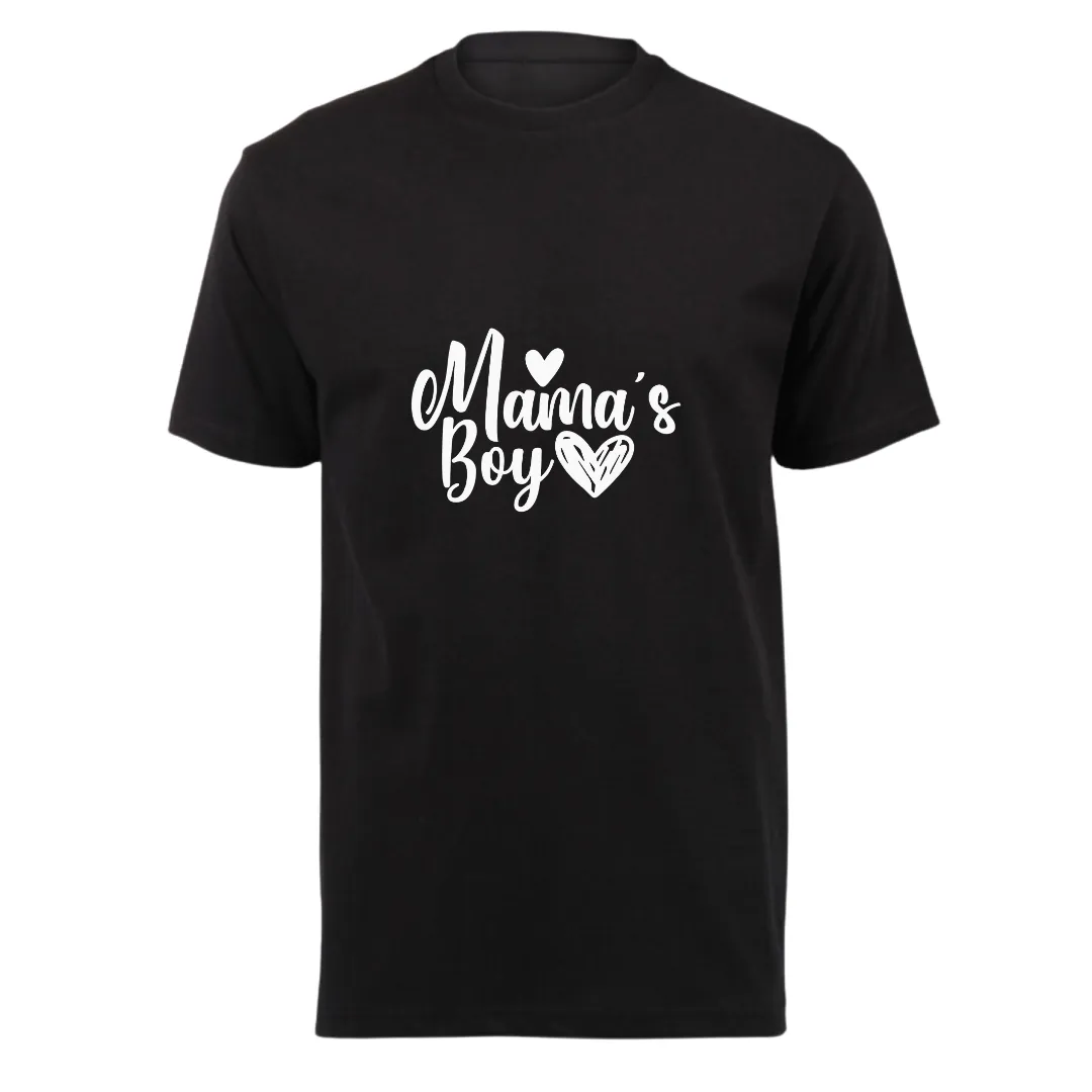 Kids White Short Sleeve T-shirt - Mama Boy