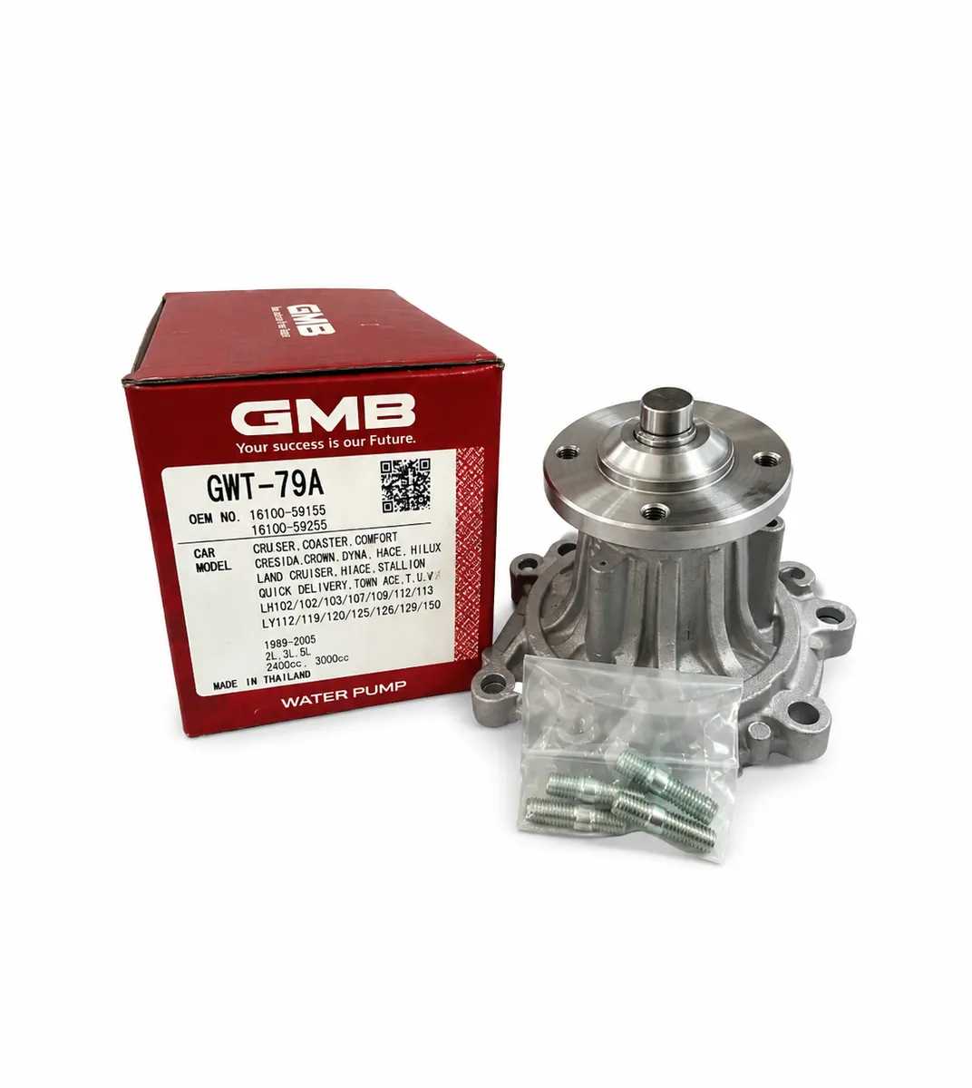 GMB GWT-79A Water Pump - Toyota Hiace / Hilux / 2L 3L 5L Diesel