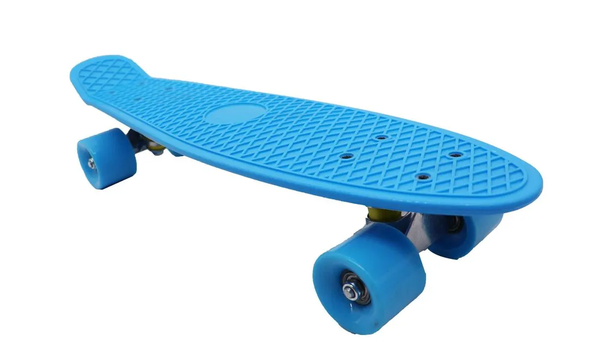 Bright Colour Kid's Skateboard Cruiser - Blue