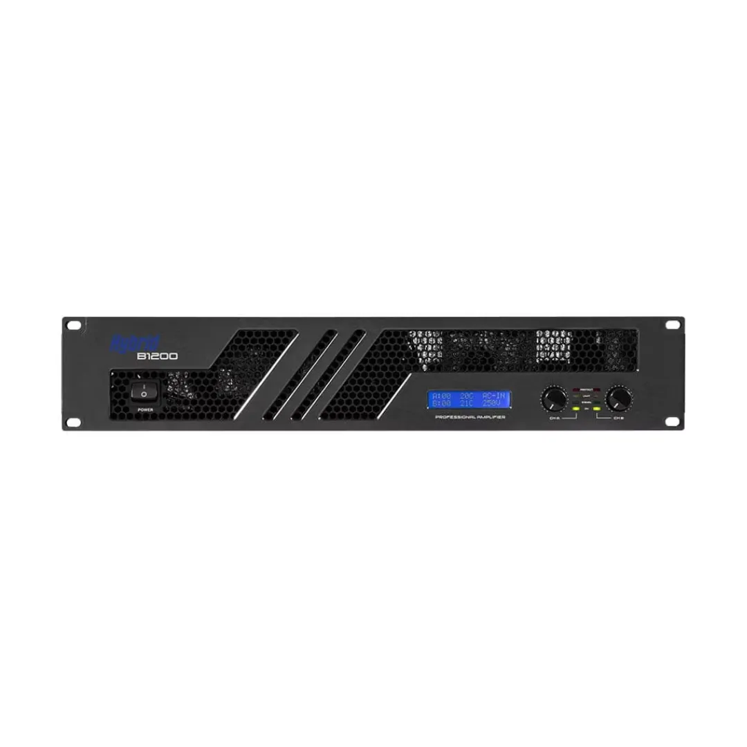 Hybrid B1200MK6 Amplifier 2 x 600w rms 4ohm Bridgeable
