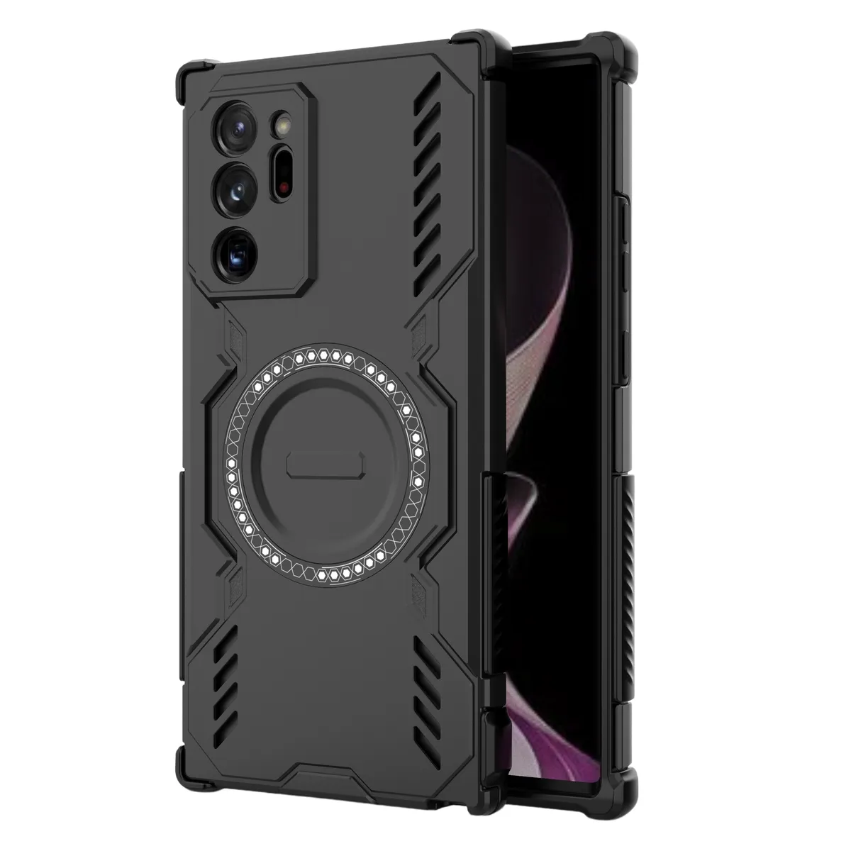 Wireless Magnetic Phone Case Compatible With Samsung Note20 Ultra - Black