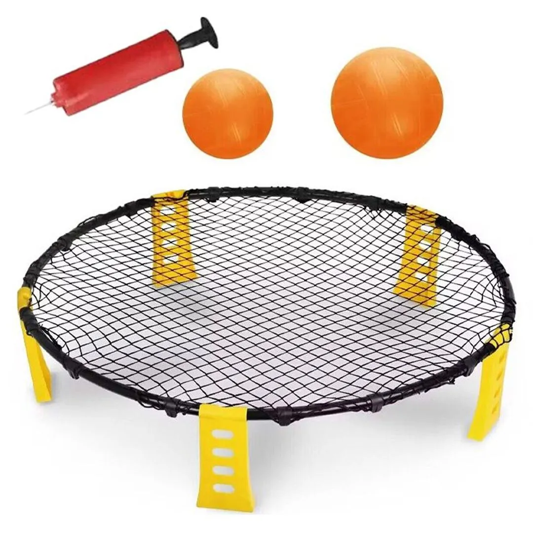 Shoot Bounce Ball Game Set Foldable Outdoor Game Set with 2 Balls