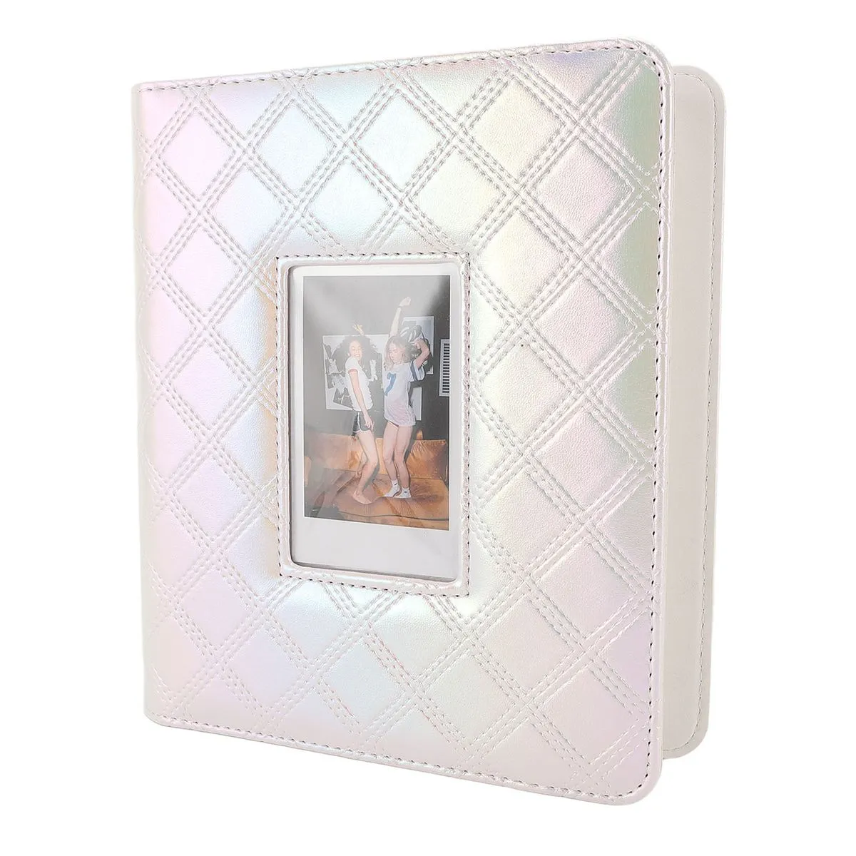 36 Pages PU Photo Album, Waterproof, Fits 288 Pics & Cards, White