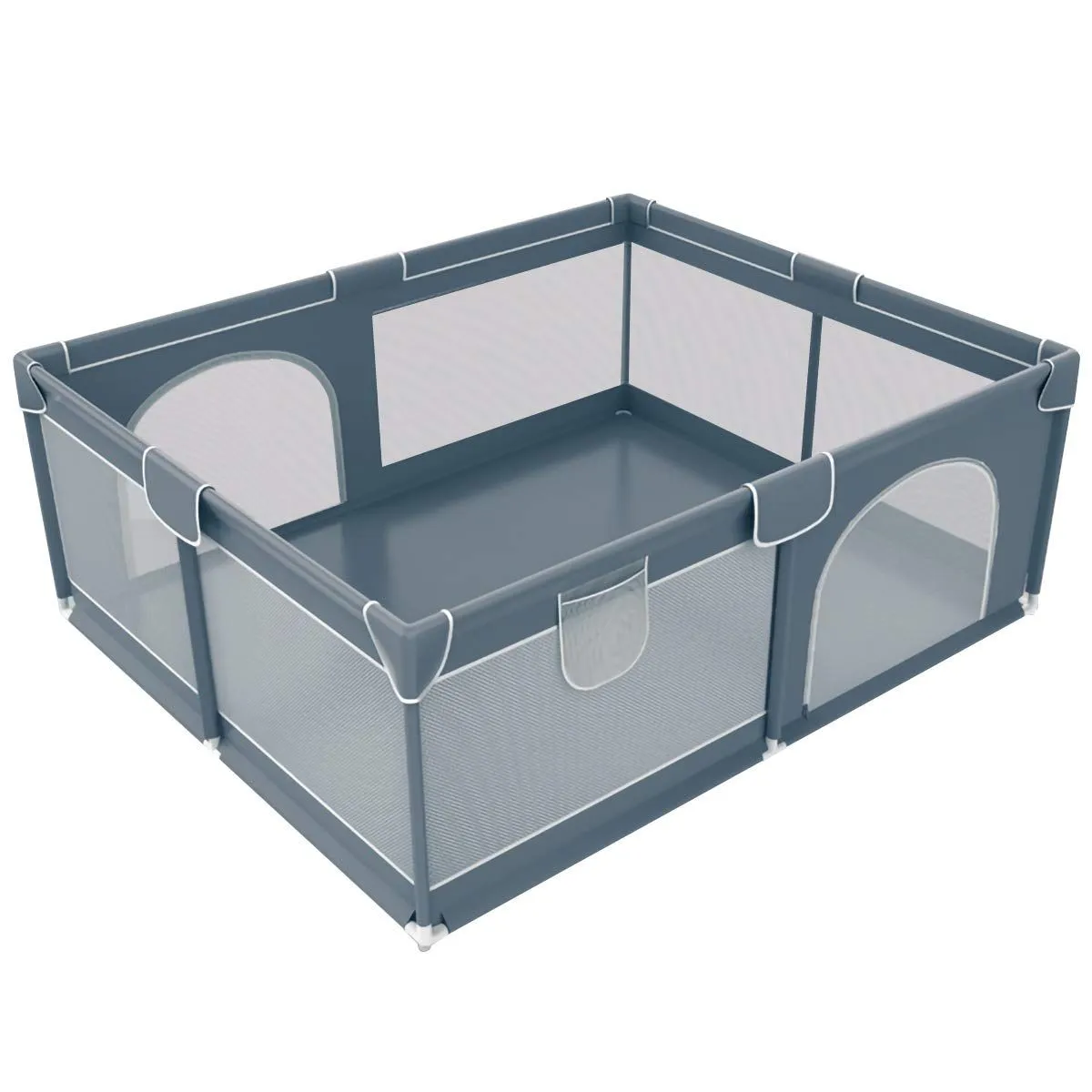 Extra Large Portable Playard & Playpen For Toddlers - Grey