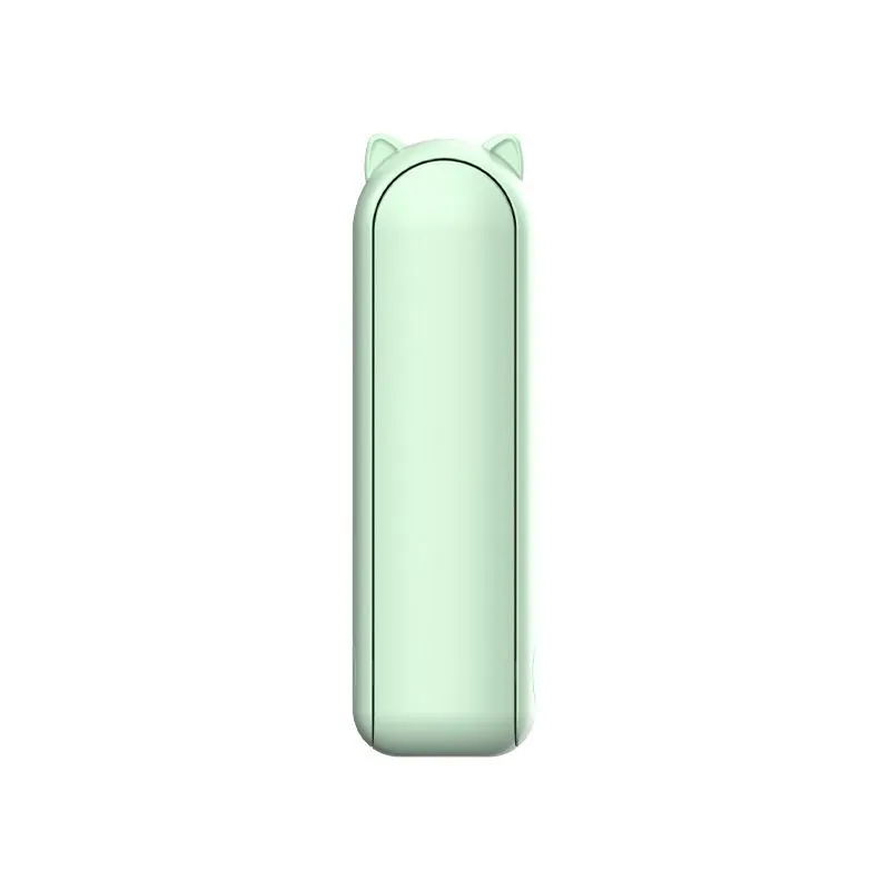 Foldable Handheld Fan , USB Recharge Portable Pocket Mini Fan - Green