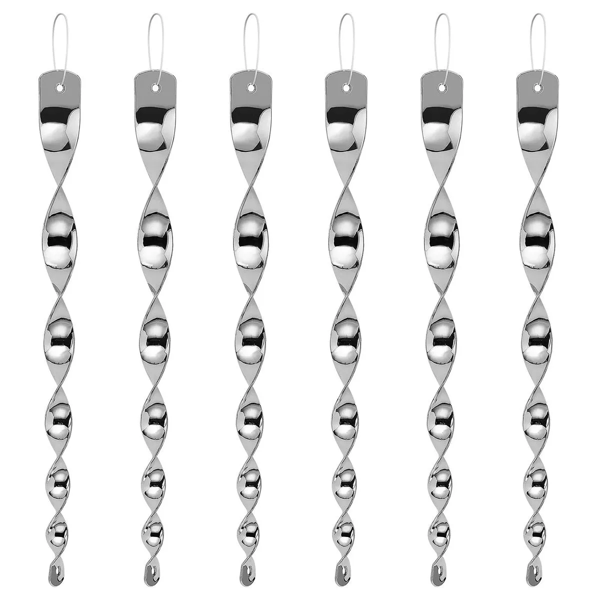 30/50Pcs Silver Bird Scare Devices Reflective Scare Rods Control Device - 30Pcs