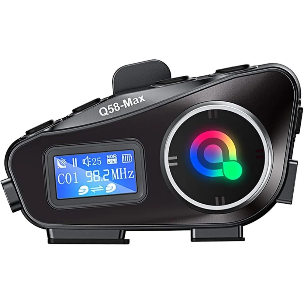 Motorcycle Headset with 500M Intercom, Dual BT5.3 Chip, IPX6 Waterproof