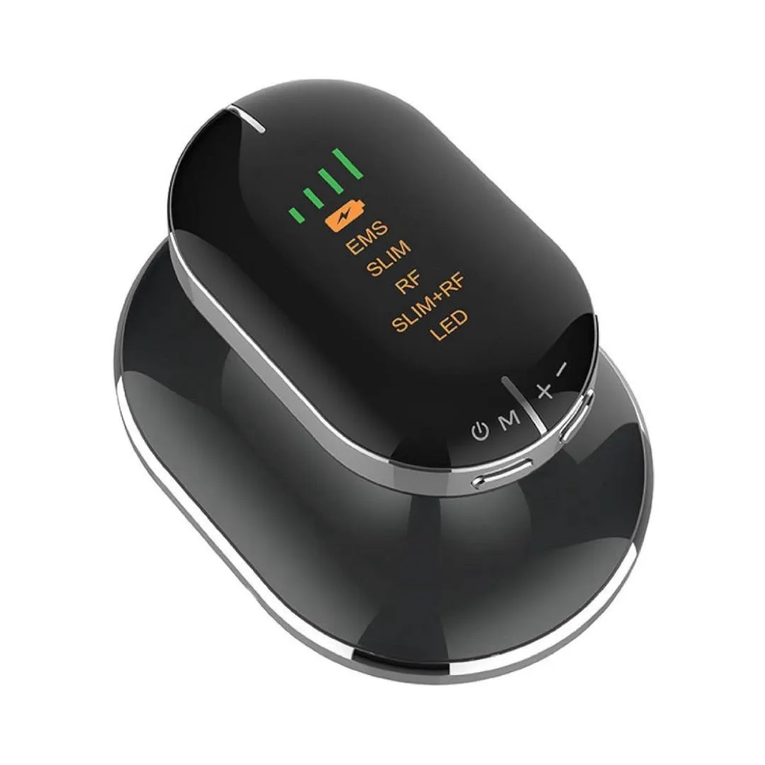 5-in-1 EMS Body Slimming & Anti-Cellulite Device - Black, Silver
