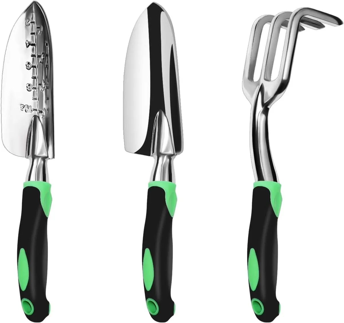Garden Tool Set, 3 Pack Heavy Duty Gardening Kit Includes Hand Trowel