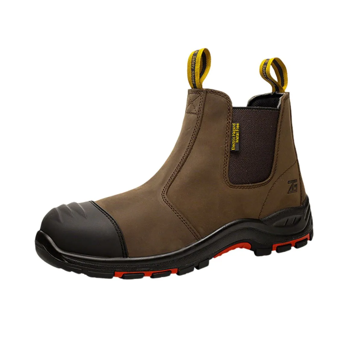 Chelsea Steel Toe Shoes, Soft lnsole, Anti-smash Anti-puncture,Safety Boots