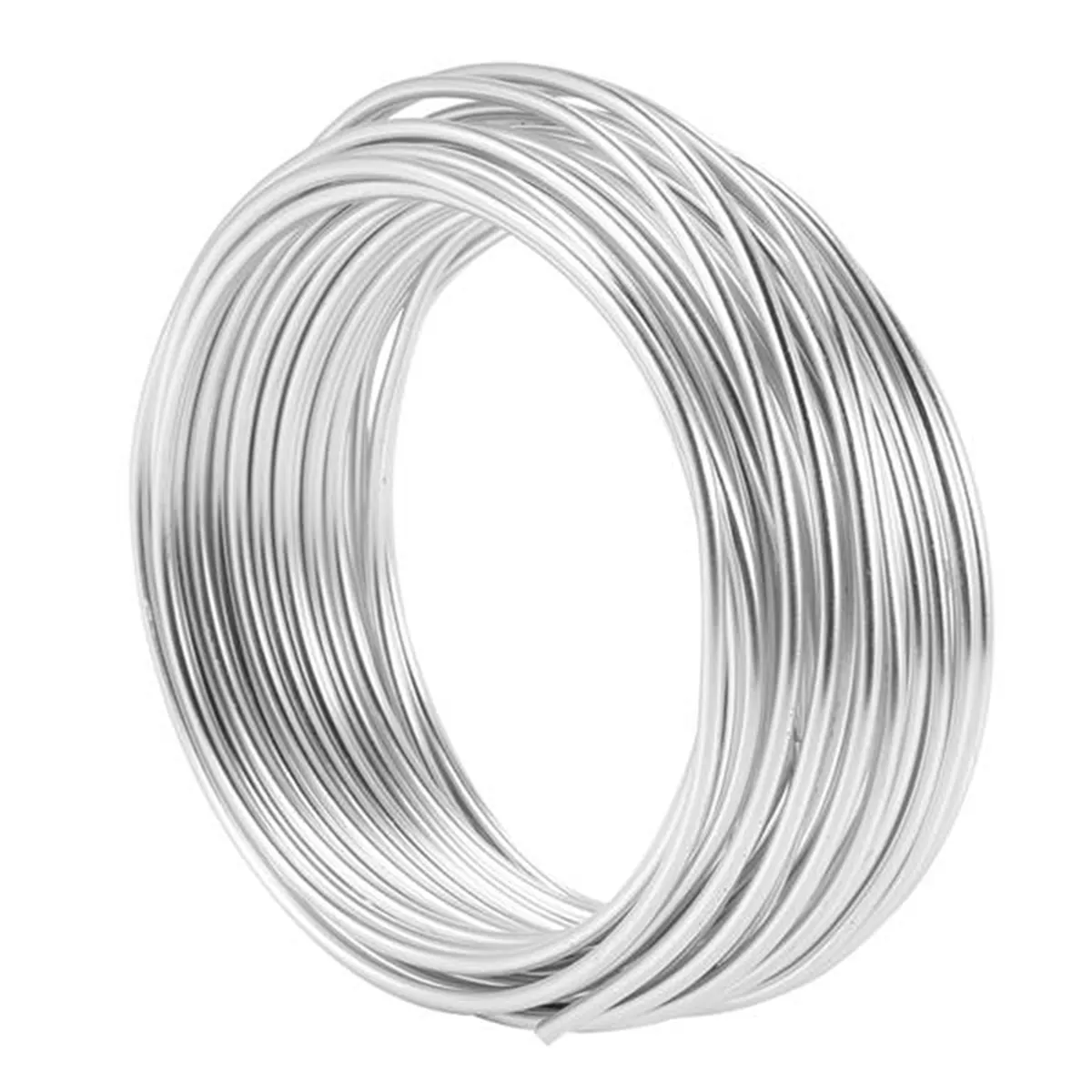 2 Pcs 3Mm Aluminium Wire 10M Craft Silver Wire for Jewellery Making