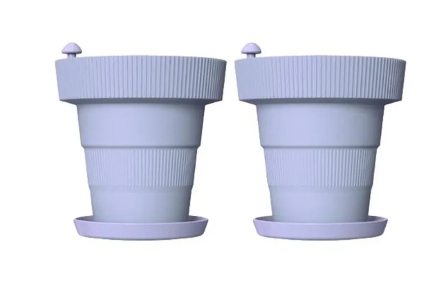 Selt Watering Plant Pots 2 Pack - Blue