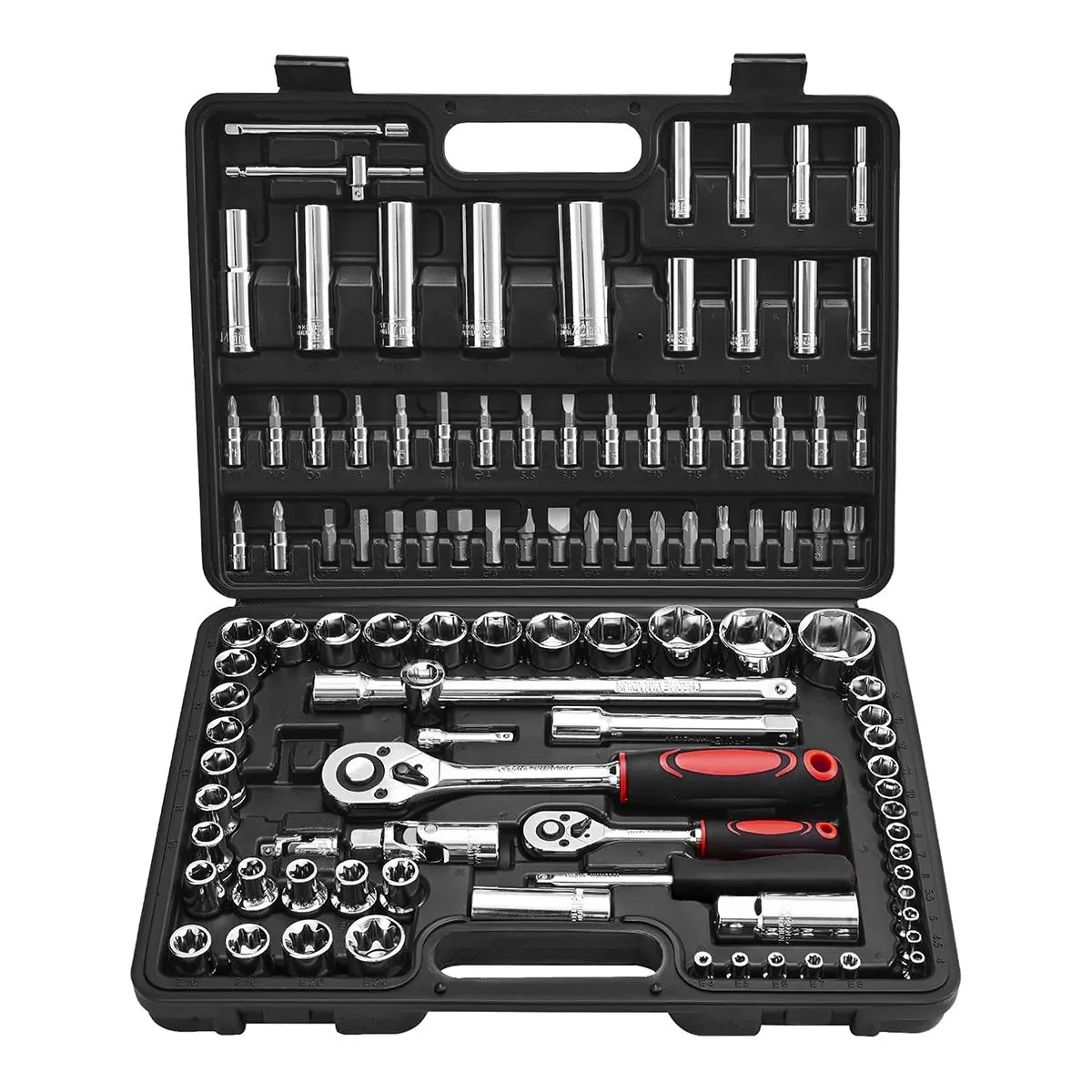 108 Pieces Hand Tool Set With Storage Box - Black
