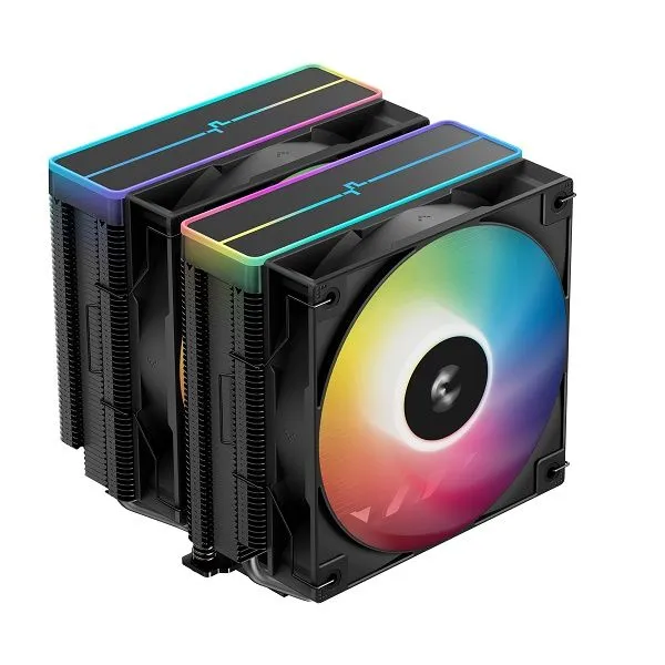 DeepCool AG620BK ARGB V2 Dual Tower CPU Air Cooler W/6 HP+2X120mm ARGB Fans