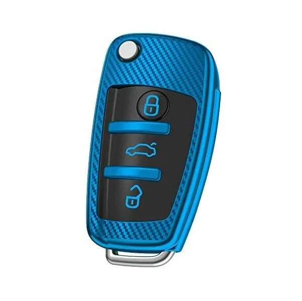 Audi TPU Key Cover - Carbon Pattern