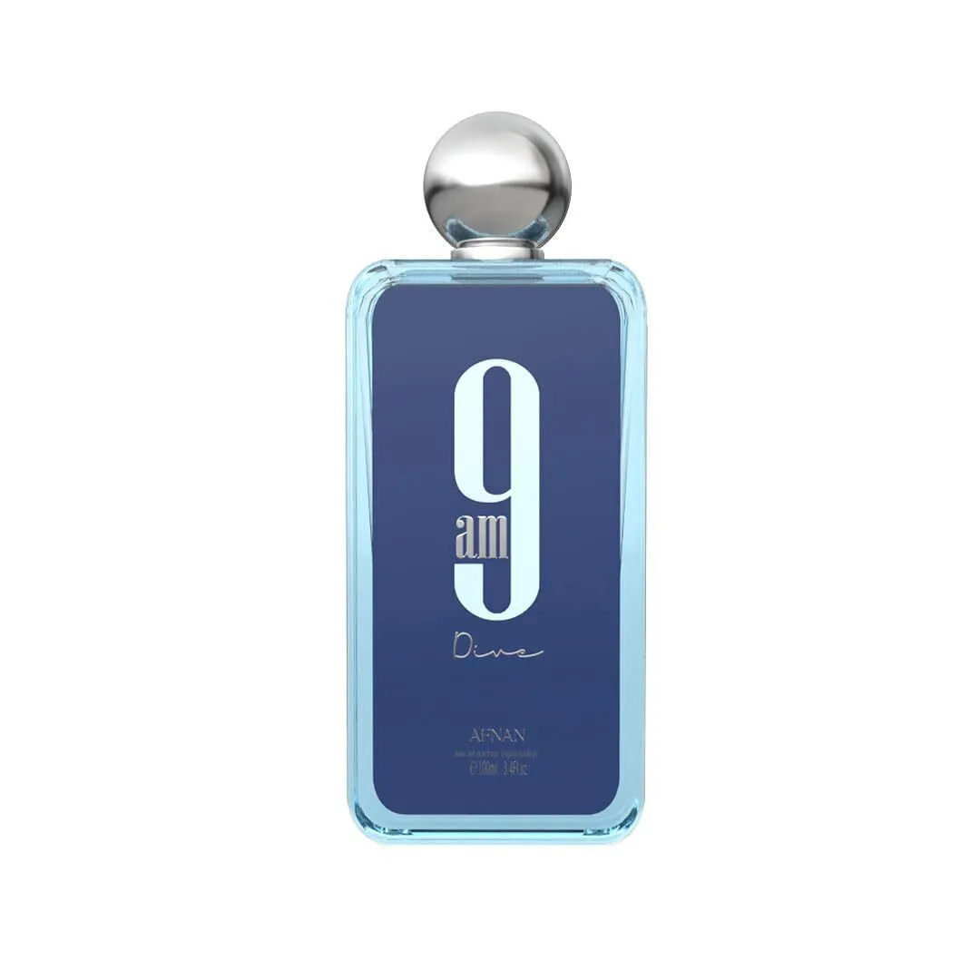 9 AM Unisex Eau De Parfum, 3.4 Fl. Oz,Blue,Long-lasting fragrance