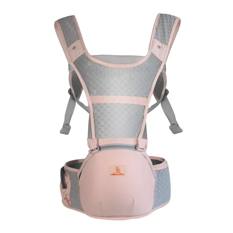 Olive Tree - Breathable Multi-functional Baby Carrier With Hip Seat - Pink