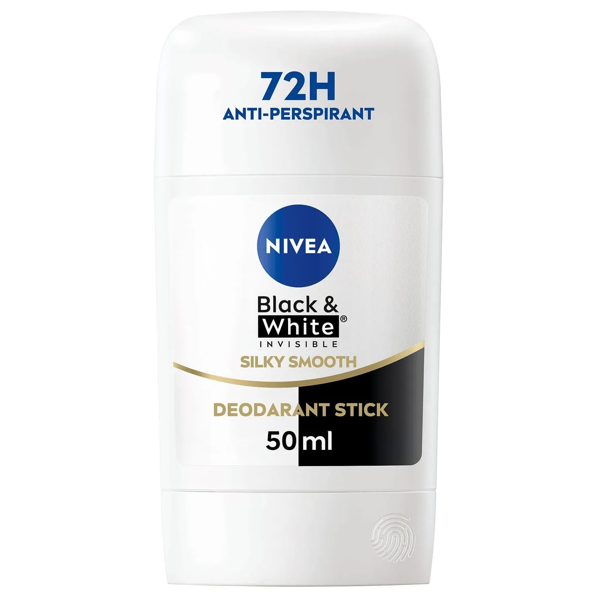 NIVEA Black & White Silky Smooth Anti-perspirant Stick Deodorant, 50ml
