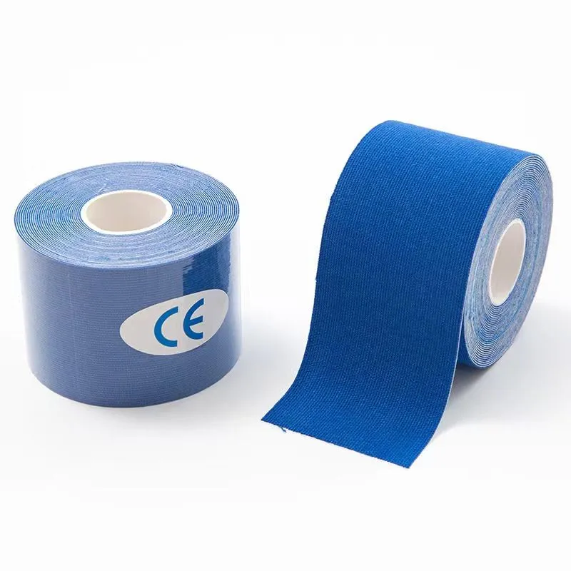 2 Roll 5cmx5m Kinesiology Tape for Pain Relief Muscle With Color Box - Blue