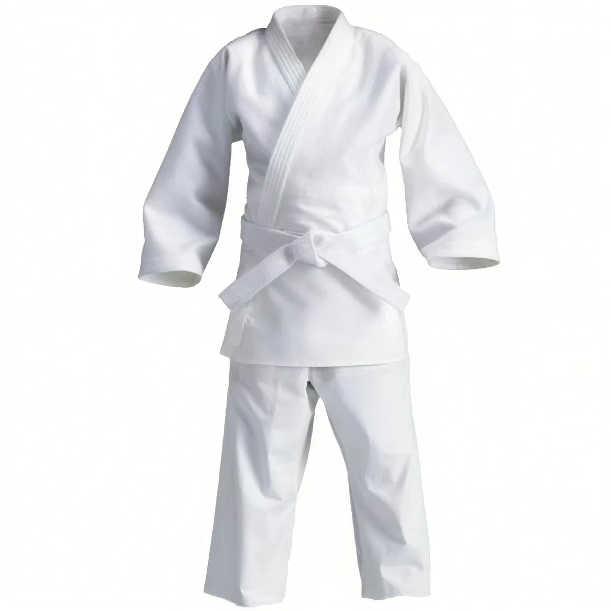 Martial Art Training Clothe Brazilian Jiu Jitsu Gi Karate Uniform - White - 2XL