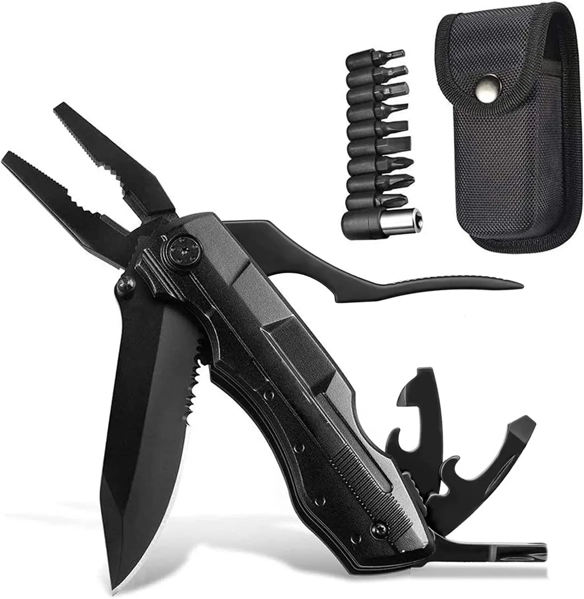 Foldable Pliers Screwdriver Multitool Stainless Steel Camping Tool Outside