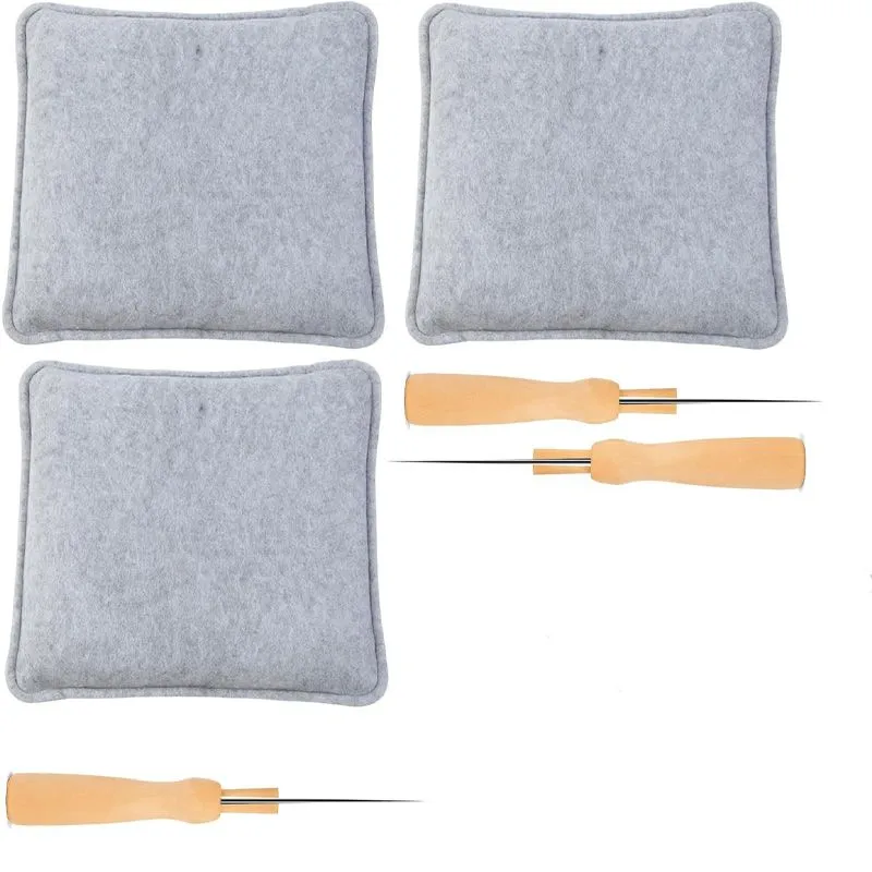 Handmade DIY Making Tools with Felt Pads and Felting Needles