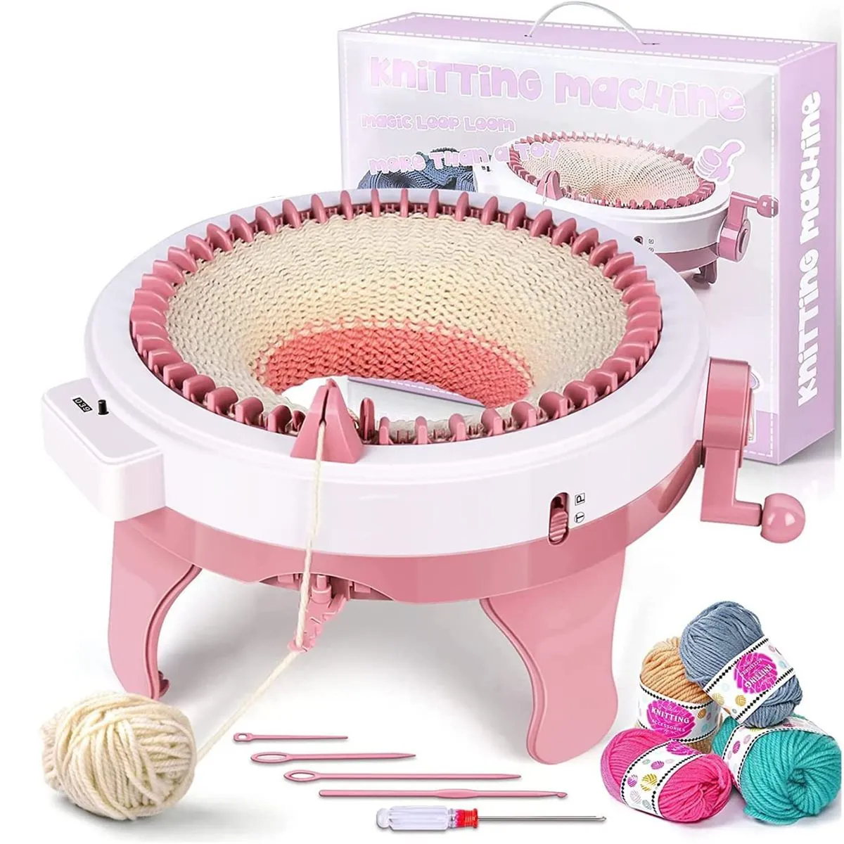 DIY 48 Needle Knitting Machine