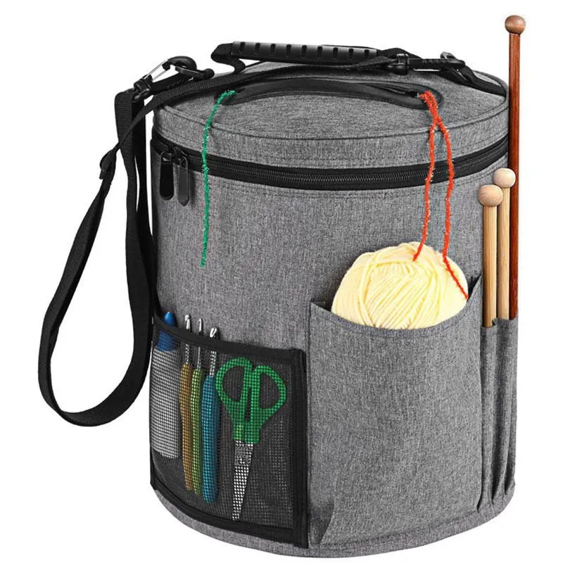 Craft Crocheting Yarn Bag Knitting Tote Multifunctional