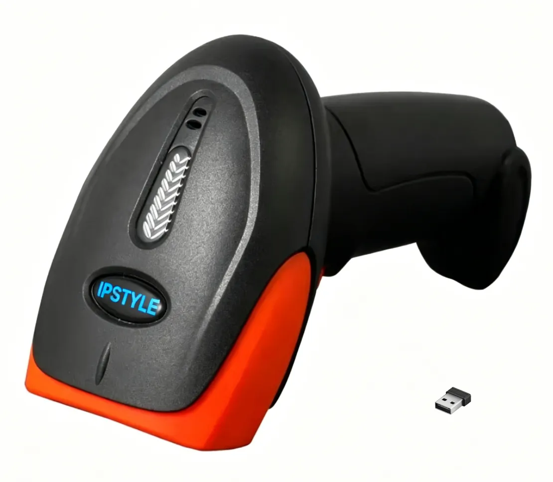 IPSTYLE Handheld Wireless Barcode Scanner, 2D/1D QR Code Reader Image Gun