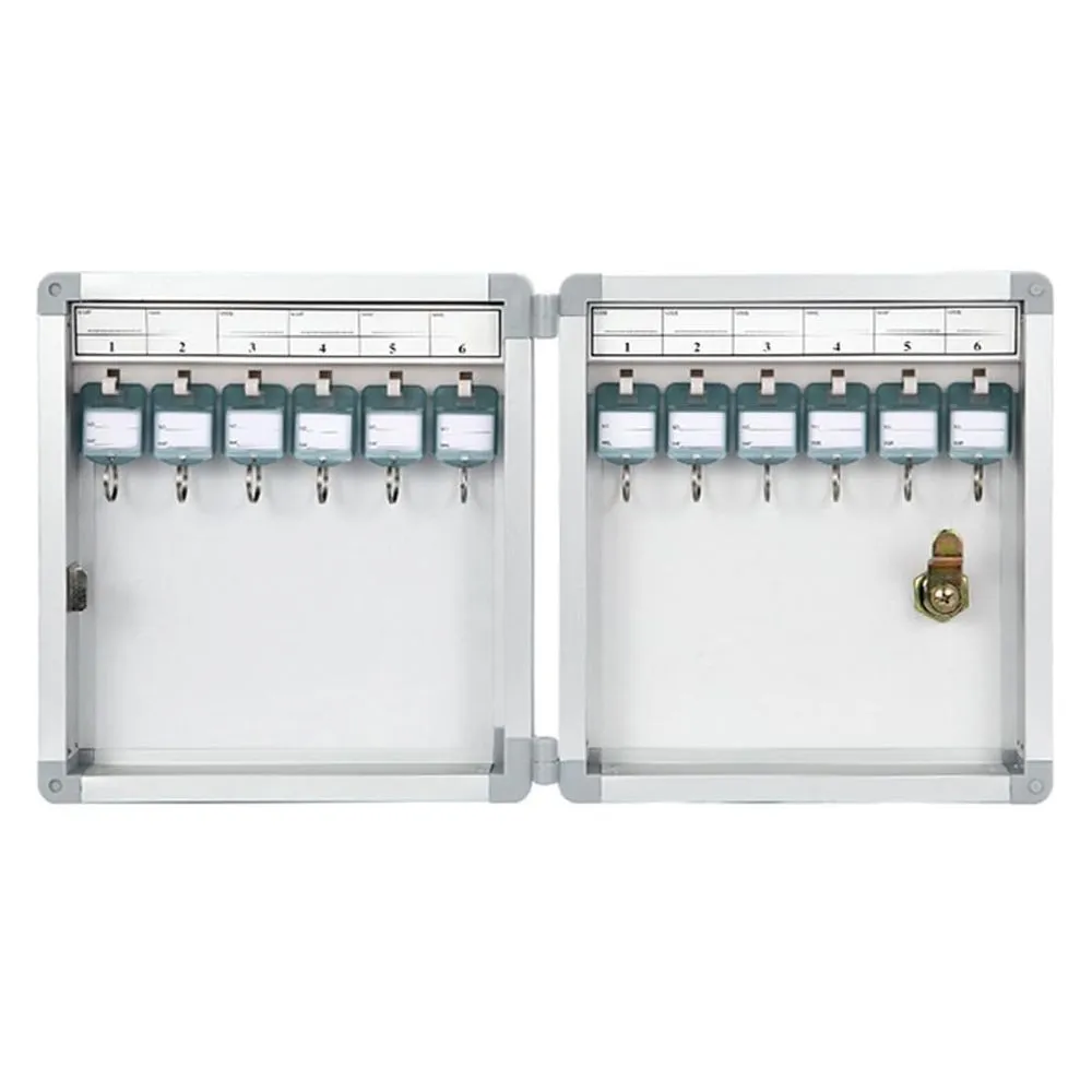Tool Wall Mounted Aluminium Organiser Storage Box for 12 Keys (22cm)
